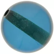 Bleu Canard - Perle en résine transparente 14 mm - Bleu canard x1 Perle en résine transparente 14 mm - Bleu canard x1