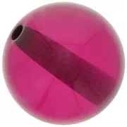 Pourpre - Perle en résine transparente 14 mm - Pourpre x1 Perle en résine transparente 14 mm - Pourpre x1