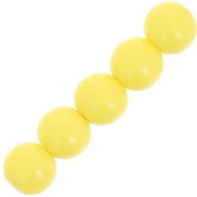 Perles en résine opaque 6 mm - Jaune soleil x10|raw }}