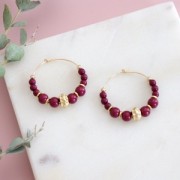 Perles en résine opaque 6 mm - Terre cuite x10