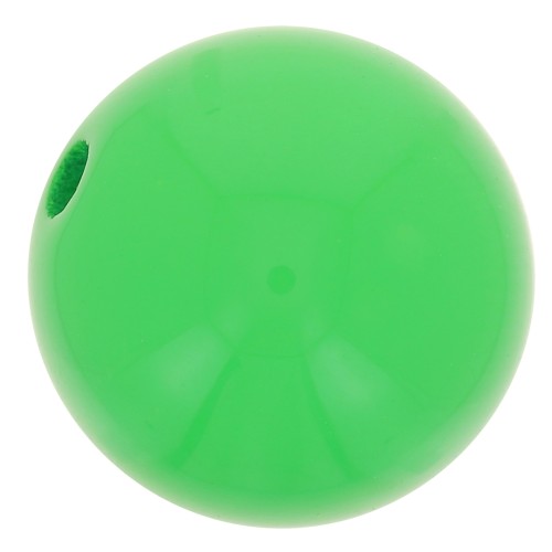 Perle en résine opaque 10 mm - Vert prairie x1