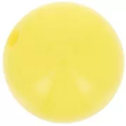 Perle en résine opaque 12 mm - Jaune soleil x1