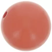 Perle en résine opaque 12 mm - Terre cuite x1