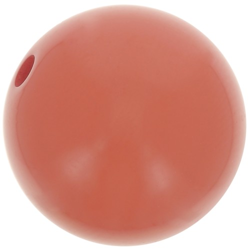 Perle en résine opaque 12 mm - Terre cuite x1