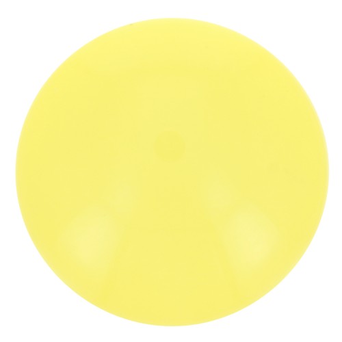 Cabochon rond en résine opaque 12 mm - Jaune soleil x1