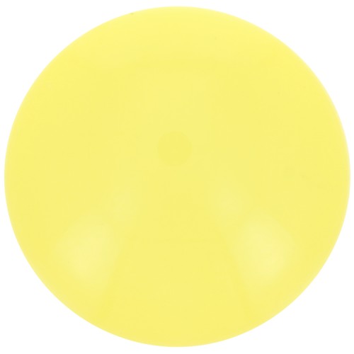 Cabochon rond en résine opaque 14 mm - Jaune soleil x1