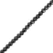 Perles rondes aplaties facettées 4x3 mm pierre gemme  - Spinelle x36cm|raw }}