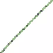 Perles rondes 2 mm pierre gemme - Rubis Zoisite x39cm