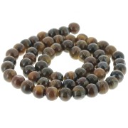 Perles rondes 6 mm pierre gemme - Oeil de tigre x37cm|raw }}