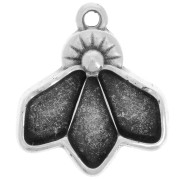 Cymbal - Breloque pour perle Kite 19x17 mm - Dentro - Argenté vieilli x1