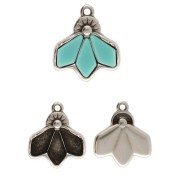 Cymbal - Breloque pour perle Kite 19x17 mm - Dentro - Argenté vieilli x1