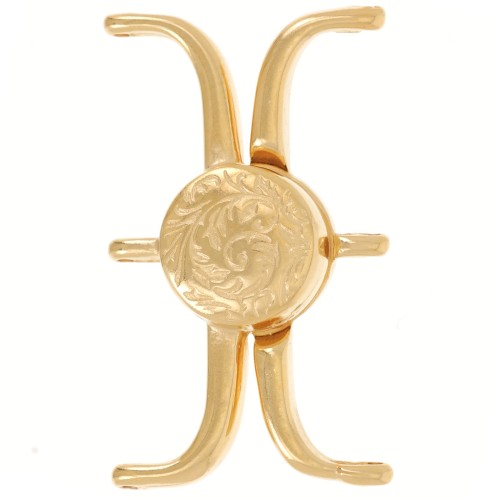 Cymbal Fermoir aimanté pour perles Delica 11/0 30x18 mm Souda III Doré à l'or fin