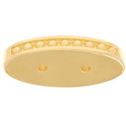 Cymbal - Connecteur pour perles Carrier Bead 21x9.5 mm Lalaria - Doré à l'or fin