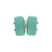 Cymbal - Connecteur pour perles Carrier Bead 17x8 mm Maratha - Argenté vieilli