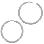 Créoles rondes 24 mm - Fil 2 mm - Acier Inoxydable 304L x2|raw }}