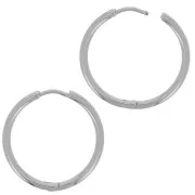 Créoles rondes 24 mm - Fil 2 mm - Acier Inoxydable 304L x2