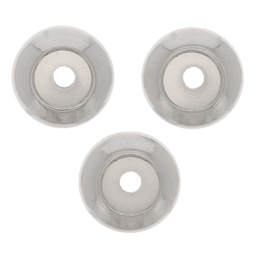 Perle stoppeur 6 mm avec un trou de 2 mm - Acier inoxydable 316 x1