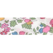 Biais en tissu Liberty Organic - Nancy Ann - Fraise x1m