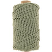 Bobine de cordon en coton pour macramé 2 mm - Vert avocat x100m|raw }}