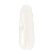 Perles gouttes 25x8 mm en nacre - Naturel x2