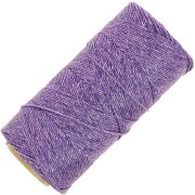 Bobine de fil ciré Linhasita pour micro macramé 1.2 mm Violet métallisé (Purpura)|raw }}