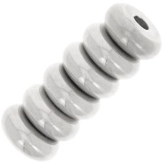 Perles rondelles Heishi - disque plat 8x3 mm - Acier inoxydable 304L x10