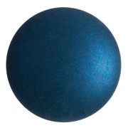Cabochon rond en verre par Puca® 25 mm - Chatoyant Teal Blue x1