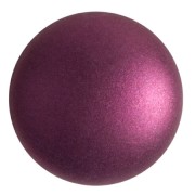 Cabochon rond en verre par Puca® 25 mm - Chatoyant Burgundy x1