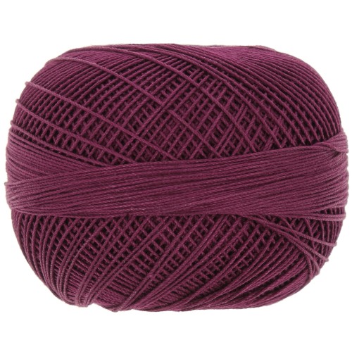 Fil de coton Lizbeth taille 20 - Burgundy n°672 x192m