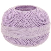 Fil de coton Lizbeth taille 20 - Light Purple Iris n°646 x192m