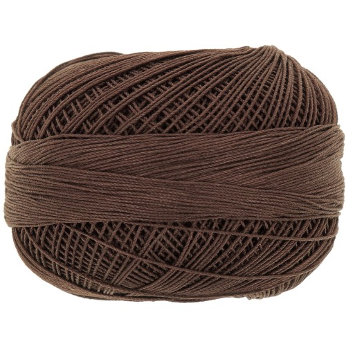 Fil de coton Lizbeth taille 20 - Dark Fudge n°697 x192m