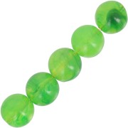 Perles en résine transparente 6 mm - Vert marbré x20|raw }}