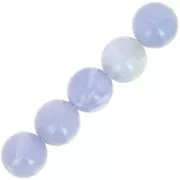 Perles en résine opaque 6 mm - Gris glacier marbré x20