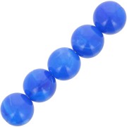 Perles en résine opaque 6 mm - Bleu royal marbré x20|raw }}