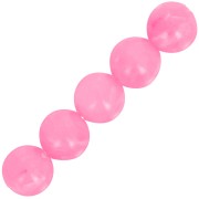 Perles en résine opaque 6 mm - Rose vif marbré x20