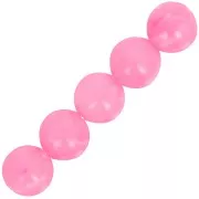 Perles en résine opaque 6 mm - Rose vif marbré x20