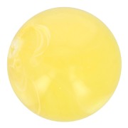 Perle en résine transparente 10 mm - Jaune clair marbré x8