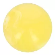 Perle en résine transparente 10 mm - Jaune clair marbré x8