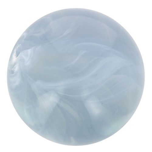 Perle en résine transparente 10 mm - Bleu gris marbré x8