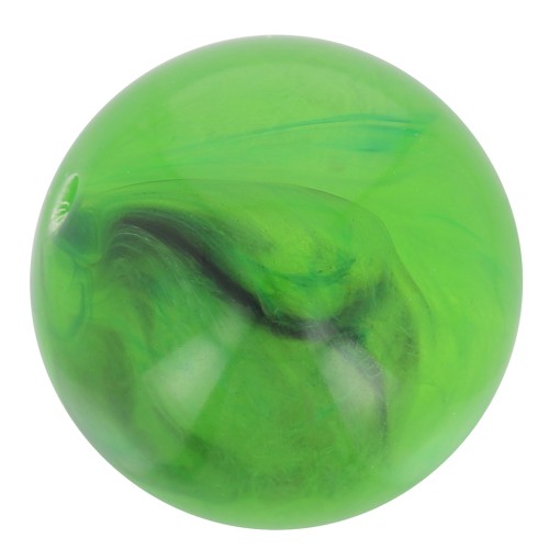 Perle en résine transparente 10 mm - Vert marbré x8