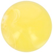 Perle en résine transparente 12 mm - Jaune clair marbré x6
