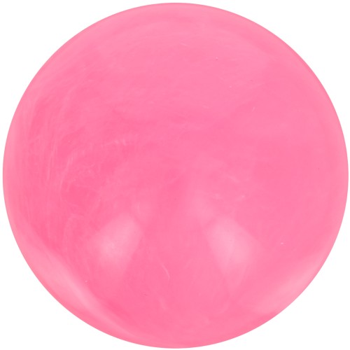 Perle en résine opaque 12 mm - Rose vif marbré x6