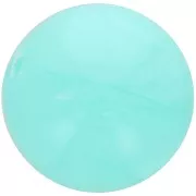 Perle en résine opaque 12 mm - Aquamarine marbré x6