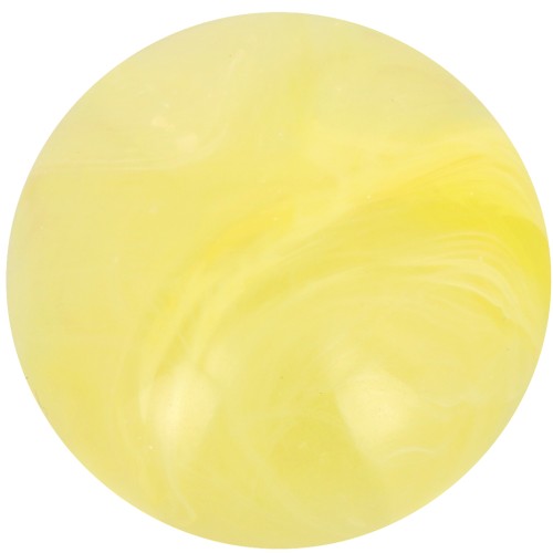 Cabochon rond en résine transparente 14 mm - Jaune clair marbré x1