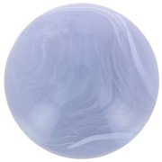 Cabochon rond en résine opaque 14 mm - Gris glacier marbré x1