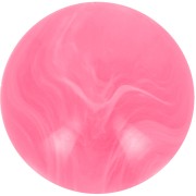 Cabochon rond en résine opaque 14 mm - Rose vif marbré x1