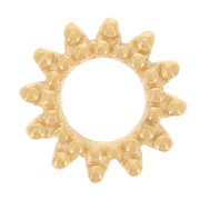 Élément soleil à coller 8 mm - Acier inoxydable 304L Doré x1