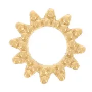 Élément soleil à coller 8 mm - Acier inoxydable 304L Doré x1