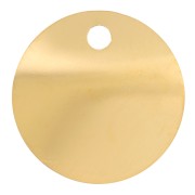 Sequins ronds ondulés 10 mm - Acier inoxydable 316L Doré x4