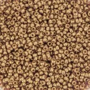 Rocaille Miyuki 15/0 1882 - Dark Topaz Gold Luster x8g